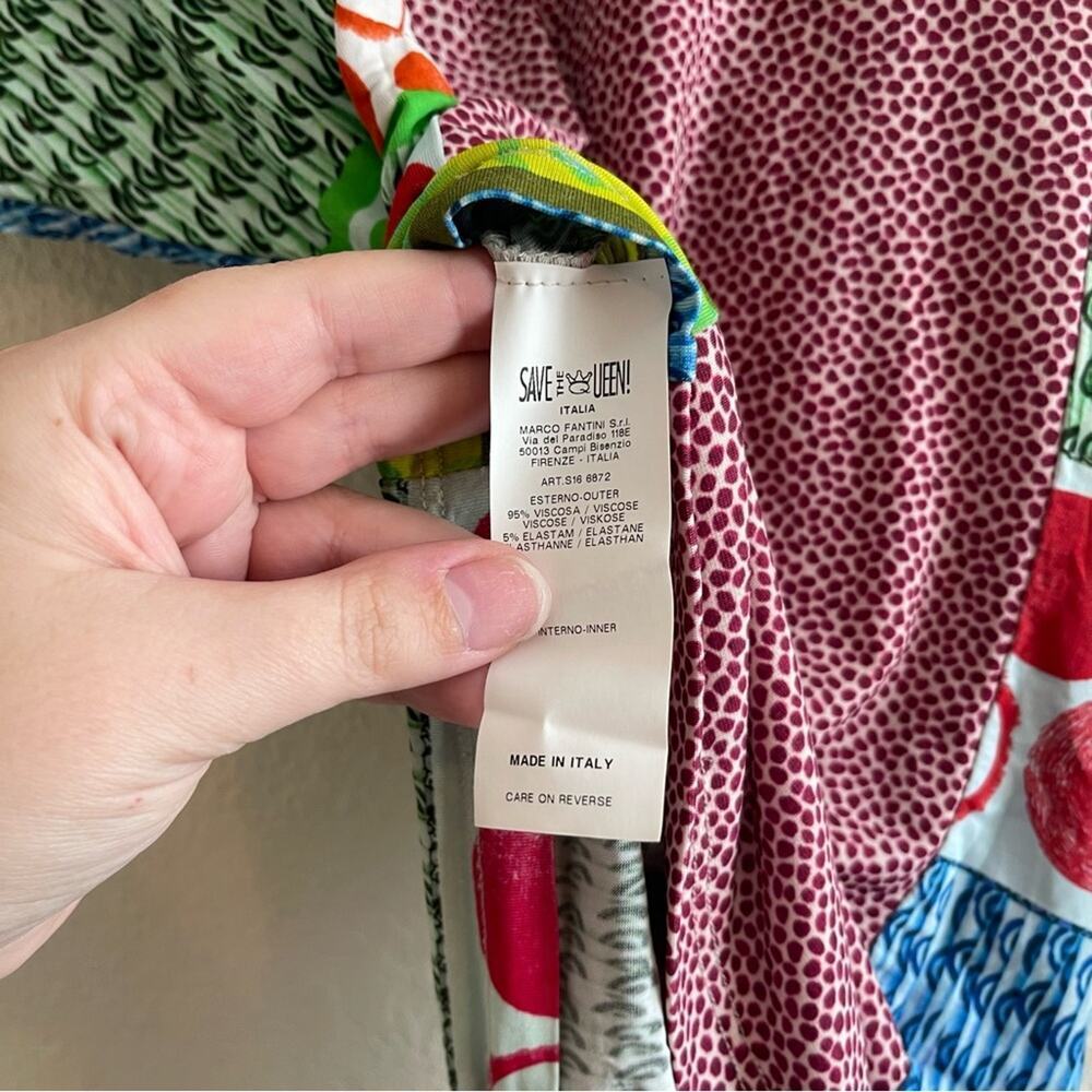 Save The Queen Patchwork Pattern Colorful Maximal… - image 8